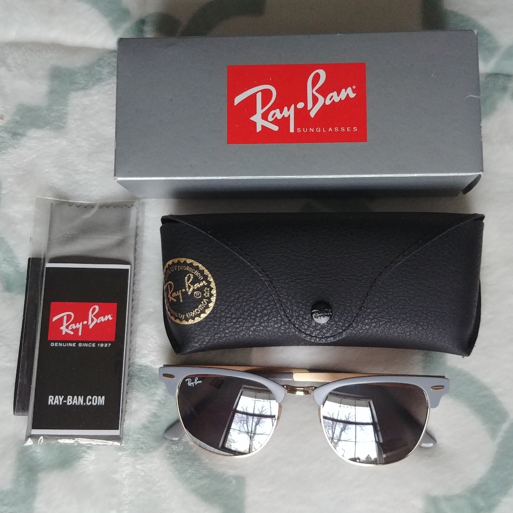 ❗NEW Polarized Ray-ban Matte Metal Gray Mirror - Picture 4 of 7